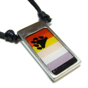 Graphic Bear Pride Necklace