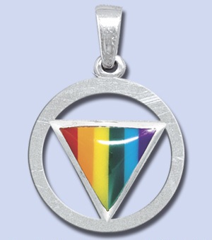 Rainbow Triangle Pendant