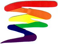 Rainbow Squiggle Sticker