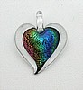 SPECIAL- Dichroic Heart Necklace