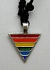 Rain Pewter Triangle Necklace