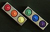 NEW- Metal Rainbow Tealight Holder