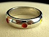 CLEARANCE-Rainbow Dot ring, Size 4