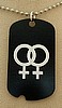 EXCLUSIVE- Dbl Female Dogtag