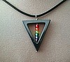 Rainbow Triangle Necklace
