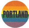 Rainbow Portland Button