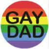 Rainbow Gay Dad Button
