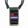 NEW- Graphic Leather Pride Necklace