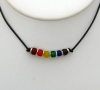 Frosted Slide Necklace