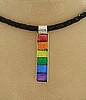 SPECIAL- St. Silver/Dichroic Necklace