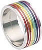 NEW- Steel Rainbow Ring