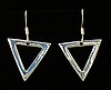 NEW- Open Triangle Earrings