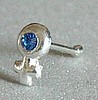 NEW- St. Silver Nose Pin- CHOICE