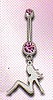 SALE- Pink Swarovski Mudflap Girl