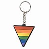 NEW- Rubber Triangle Keychain