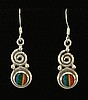 NEW- Rainbow Spiral Earrings
