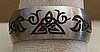 Stainless Tribal Triangle Ring