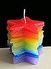 NEW- Rainbow Star Candle