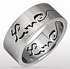 "Love" Steel Ring