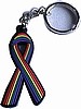 Rainbow Stripe Keychain