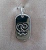 Silver Dbl Women's Dog Tag
