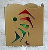 Gold Rainbow Swoosh Candleholder