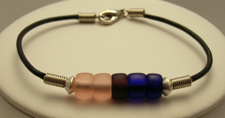 NEW- Bi Pride Frosted Bracelet