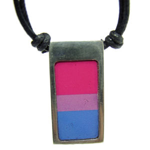 Graphic Bi Pride Necklace