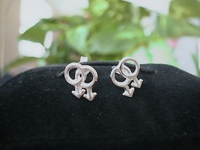Pair- Male Symbol Earrings