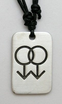 Dbl Male Tag Necklace