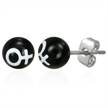 Steel Female Post Earrings