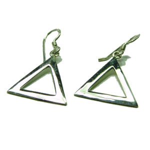 Open Triangle Earrings