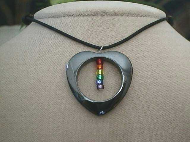 Rainbow Heart Necklace