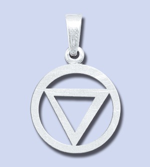 Silver Triangle Pendant, Small