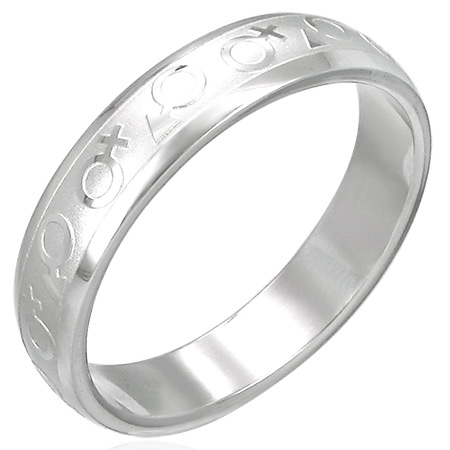 Steel Bi Pride Ring