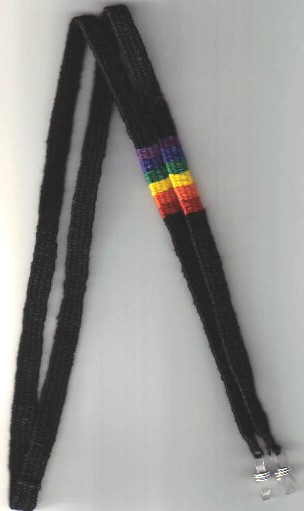 Black/Rainbow Eyeglass Holder