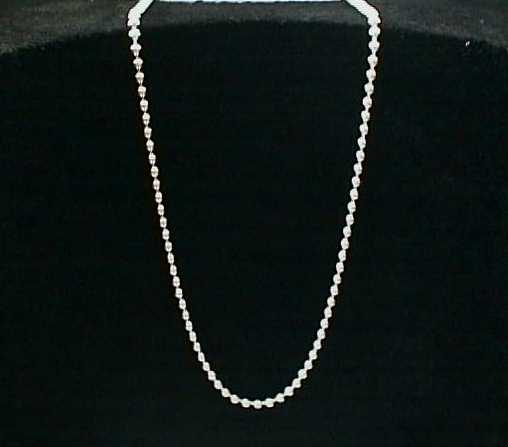16" Sterling Ball Link Necklace
