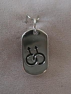 Silver Dbl Men's Dog Tag