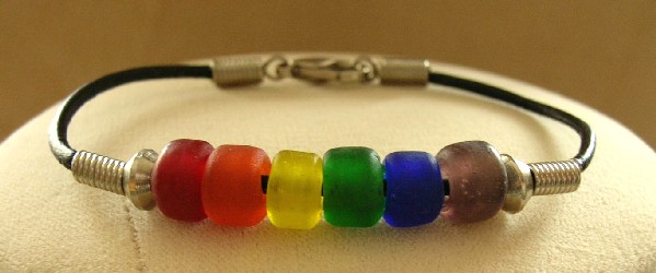 Frosted Czech Bead Bracelet