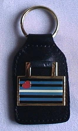 Leather Flag Key Fob