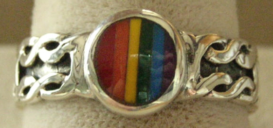 Celtic Knot Rainbow Ring