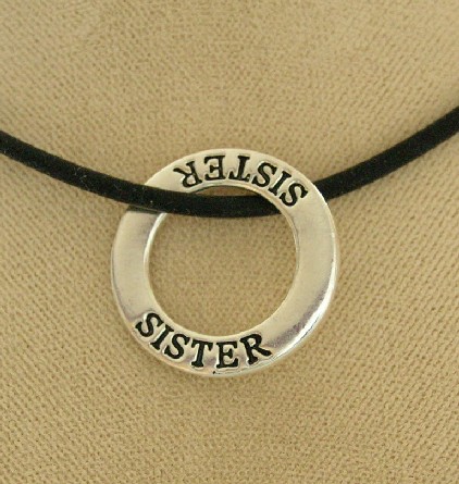 "Sister" Infinity Necklace