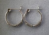 Braid-smooth Bali Earrings