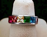 Square CZ Ring-small sizes