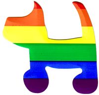 Rainbow Dog Sticker