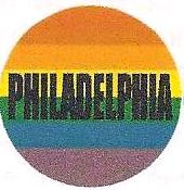 Rainbow Philadelphia Button