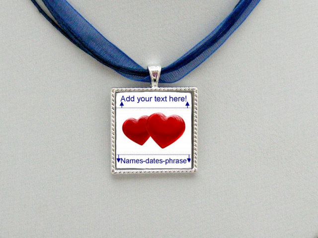 CUSTOM WORDS V-Day Necklace, Style #2