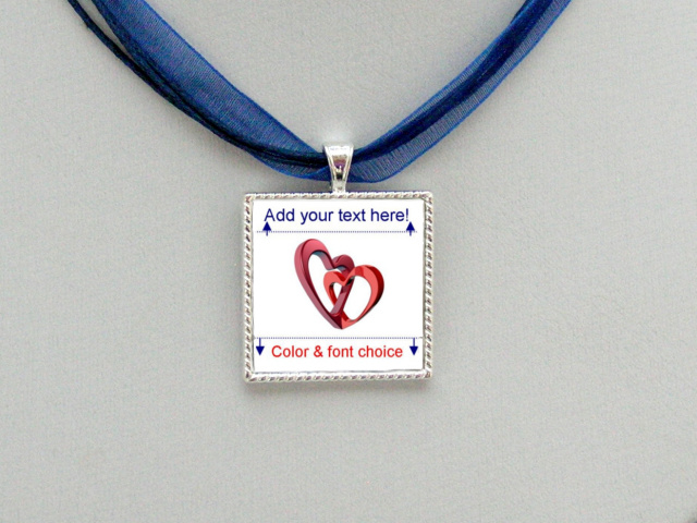 CUSTOM WORDS V-Day Necklace, Style #1
