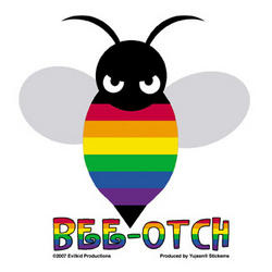 NEW- Bee-otch Sticker