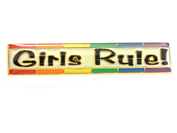 NEW- Girls Rule Lapel